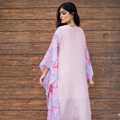 Pink Floral Kaftan