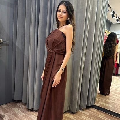 Minimal Brown Gown