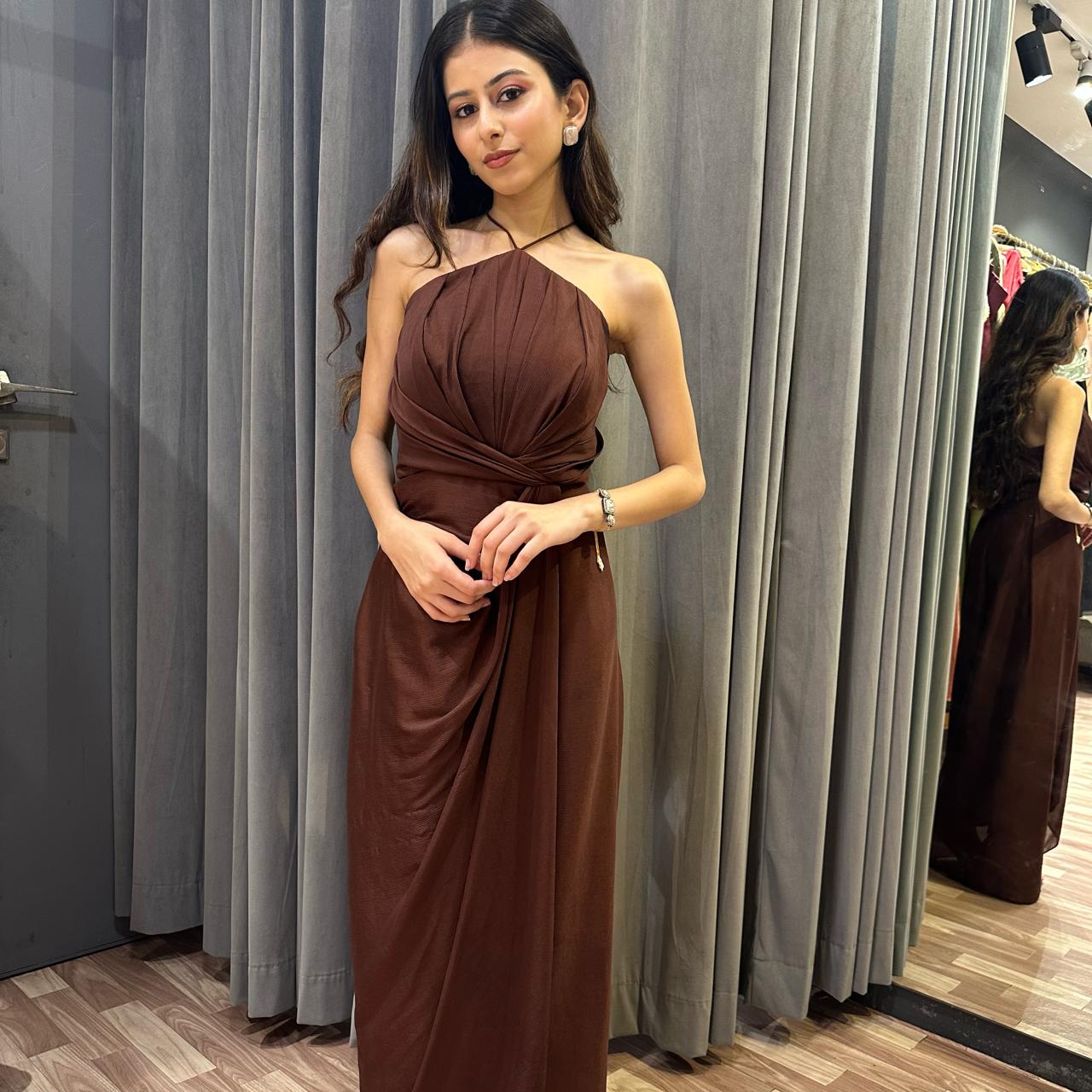 Minimal Brown Gown